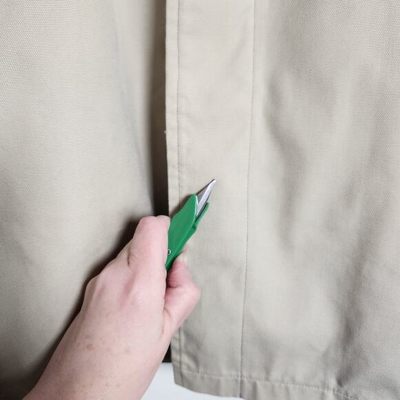 Vintage London Fog Trench Coat Overcoat Men 42 Long Tan Button Lined USA Grandpa - Picture 3 of 16